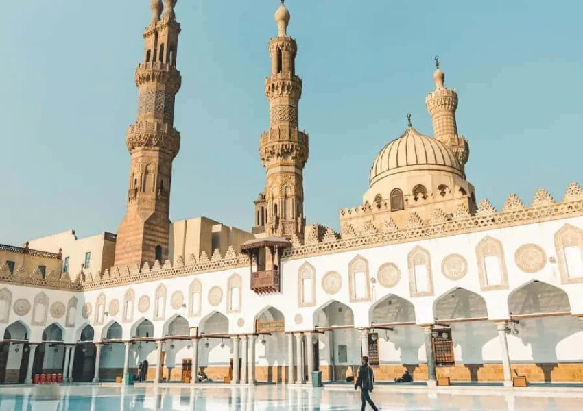 A wonderful picture from inside Al Azhar Mosque
